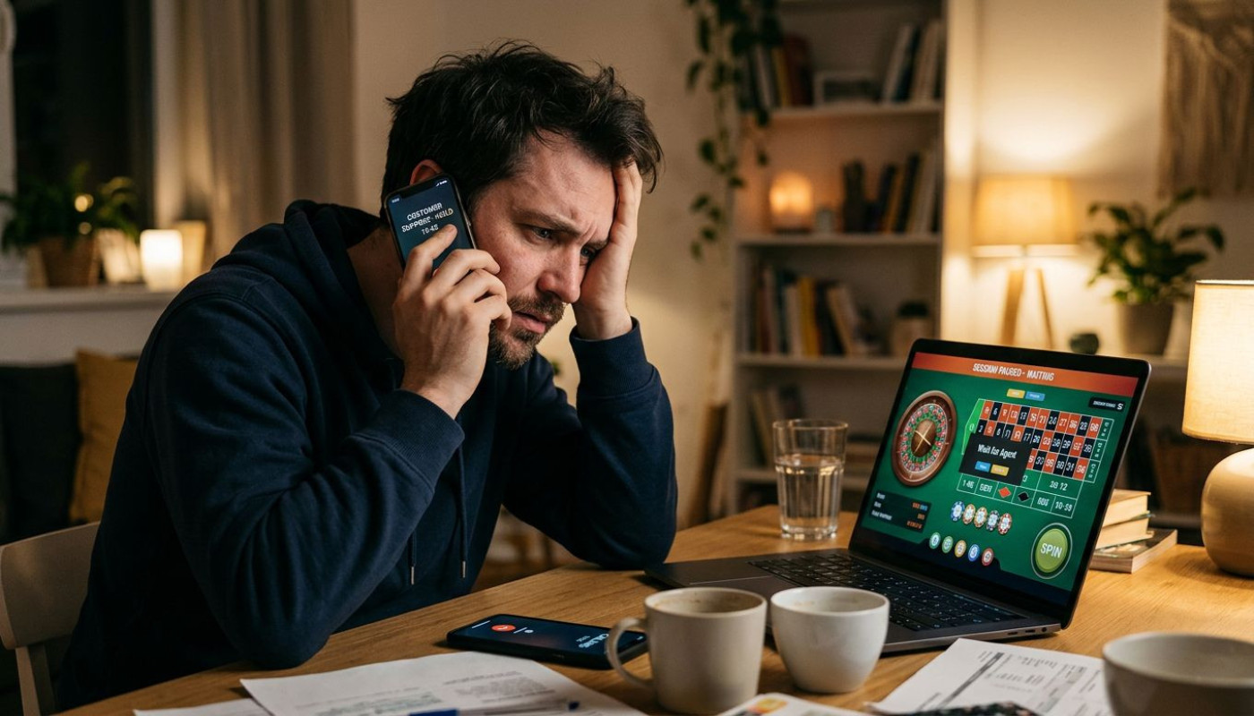 Quand l'attente au support client fait-t-elle basculer une session de casino ?